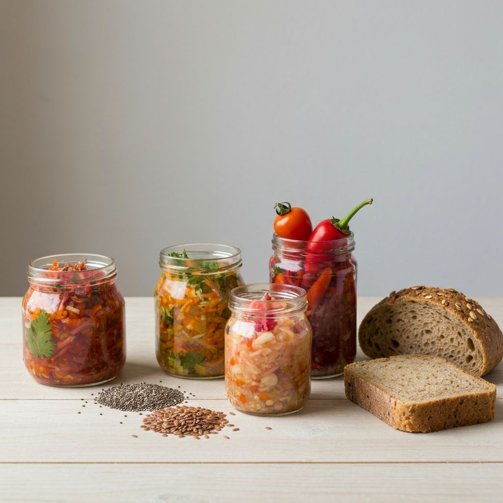 Fermentierte Gemüse und Samen